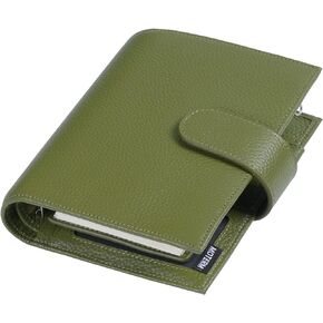Moterm Pocket Versa - Pocket Size Binder Planner and Wallet Combo (Pebble-Burnt Orange, 19mm Ring)