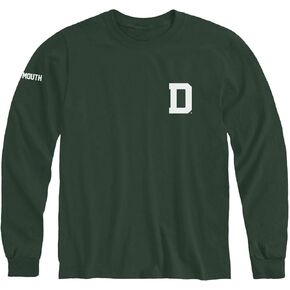 Long Sleeve Cotton Adult T-Shirt, School Mascot Logo