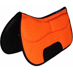 CHALLENGER 26" x 16" Western Quilted Neoprene Saddle Pad w/Foam Inserts Orange 39TS12OR