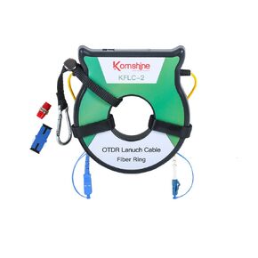 KOMSHINE OTDR Launch Cable Box Patch Cord Fiber Ring Single Mode SM OS2 500M Dead Zone Eliminator 9/125um Fiber Launch Cable Extension Cords (SC/UPC-LC/UPC)