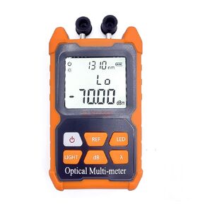 Elfcam® - Optical Multimeter E-200, Optical Power Meter with VFL (Visual Fault Location) for FTTH, Delivery with The Adapter SC Male to LC Female