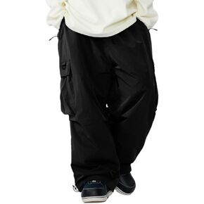 Hellystudio Super Baggy Fleece Snowboarding Pants for Men Women Warm Insulated Waterproof Skiing Pant