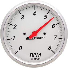 AUTO METER 1399 Arctic White Electric Tachometer,5.000 in.