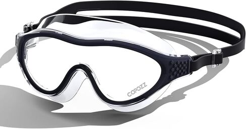 COPOZZ Wide View Swim Goggles, Comfy Swimming Goggles for Adult Men Women Youth, Anti-fog No Leaking UV Protection in Saudi Arabia