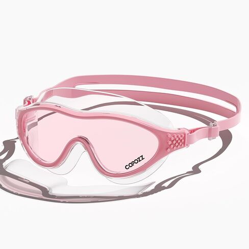COPOZZ Wide View Swim Goggles, Comfy Swimming Goggles for Adult Men Women Youth, Anti-fog No Leaking UV Protection in Saudi Arabia