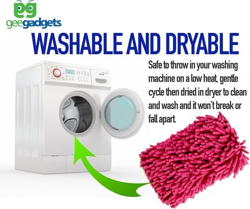 Two Sided Car Wash Sponge – Chenille Microfiber Dual Scrubber with Built-in Hand Strap – Absorbent and Scratch-Free Clean – One Pack – Brown in Saudi Arabia