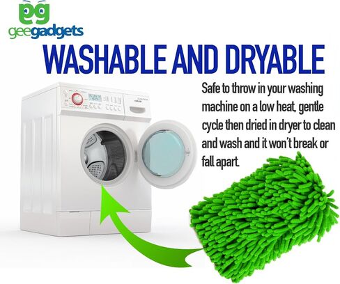 Two Sided Car Wash Sponge – Chenille Microfiber Dual Scrubber with Built-in Hand Strap – Absorbent and Scratch-Free Clean – One Pack – Brown in Saudi Arabia