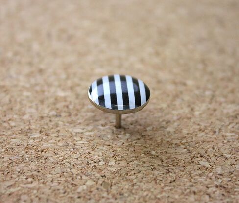 U Brands Fashion Steel Push Pins, Black White and Gray Fashion Colors, 20-Count in Saudi Arabia