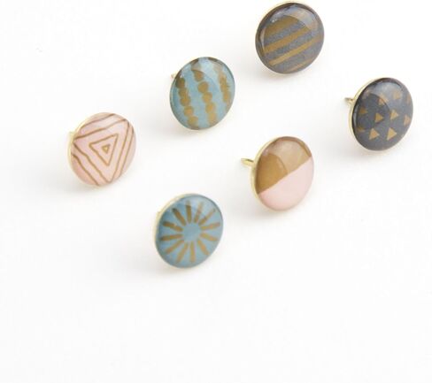 U Brands Fashion Steel Push Pins, Black White and Gray Fashion Colors, 20-Count in Saudi Arabia