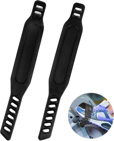 أحزمة دواسة الدراجة الرياضية، زوج واحد من حزام الدواسة العالمي بطول قابل للتعديل، أجزاء دراجة مطاطية مضادة للانزلاق للدورة الثابتة في المنزل أو صالة الألعاب الرياضية in Kuwait