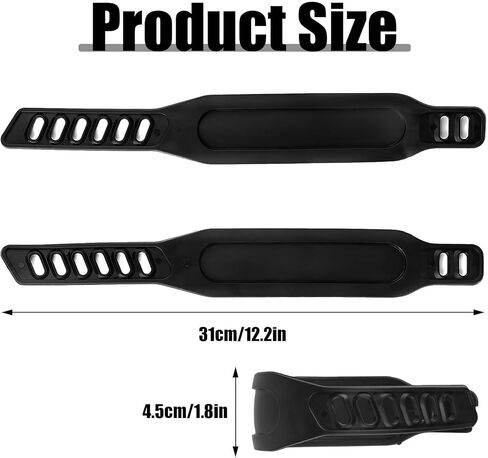 أحزمة دواسة الدراجة الرياضية، زوج واحد من حزام الدواسة العالمي بطول قابل للتعديل، أجزاء دراجة مطاطية مضادة للانزلاق للدورة الثابتة في المنزل أو صالة الألعاب الرياضية in Kuwait