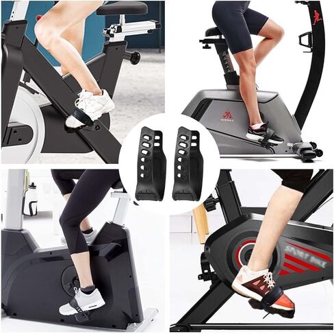 أحزمة دواسة الدراجة الرياضية، زوج واحد من حزام الدواسة العالمي بطول قابل للتعديل، أجزاء دراجة مطاطية مضادة للانزلاق للدورة الثابتة في المنزل أو صالة الألعاب الرياضية in Kuwait