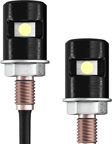 2pcs LED Exterior License Plate Light 12V IP67 - Courtesy Super Brightness 6pcs 6500K Cool Tone SMD-Diodes - Replacement for Car SUV RV Trailer Boat Van Minivan Boat Off-Road Tractor Bus in Kuwait