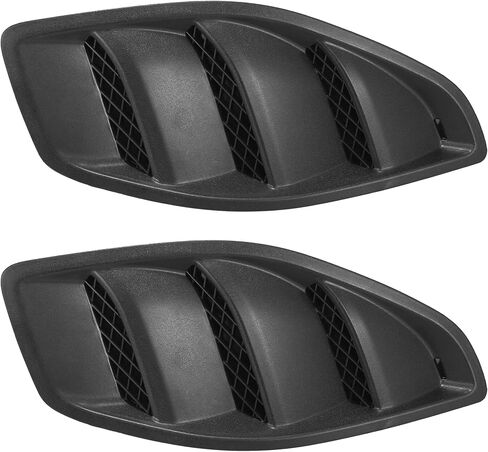 X AUTOHAUX Pair Hood Side Air Vent Cover Bezels Trim Matte Black for Jeep Wrangler JK 10th Anniversary Edition in Saudi Arabia
