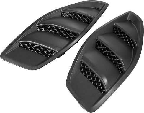 X AUTOHAUX Pair Hood Side Air Vent Cover Bezels Trim Matte Black for Jeep Wrangler JK 10th Anniversary Edition in Saudi Arabia