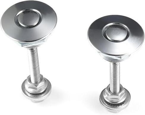 دبابيس غطاء محرك السيارة السريع من الألومنيوم بقطر 1.25 بوصة، قفل سريع الفك، زر ضغط، غطاء محرك السيارة سريع التحرير، دبابيس قفل، مجموعة قطعتين، فضي in Kuwait