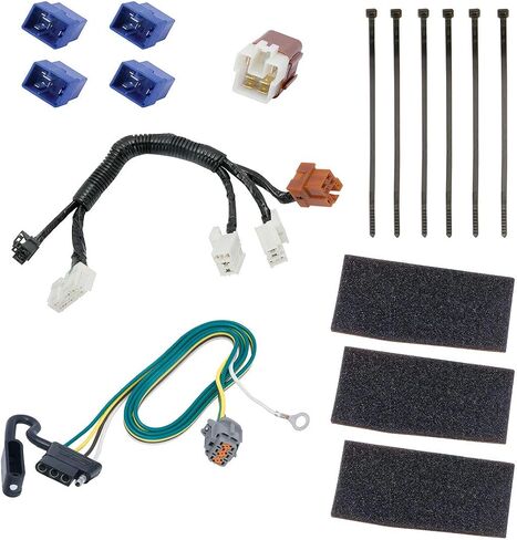 Tekonsha T-One® T-Connector Harness, 4-Way Flat, Compatible with Select Infiniti QX60 : Nissan Pathfinder, Black in Saudi Arabia