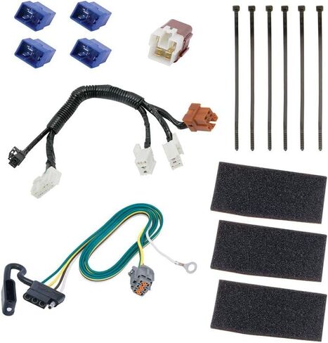 Tekonsha T-One® T-Connector Harness, 4-Way Flat, Compatible with Select Infiniti QX60 : Nissan Pathfinder, Black in Saudi Arabia