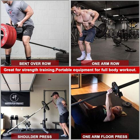 ملحقات WADEO Barbell Landmine، ملحقات صف T مع دوران 360 درجة لقضبان أولمبية مقاس 2 بوصة، معدات تمارين الألغام الأرضية لتمارين الظهر وتدريبات القوة in Kuwait