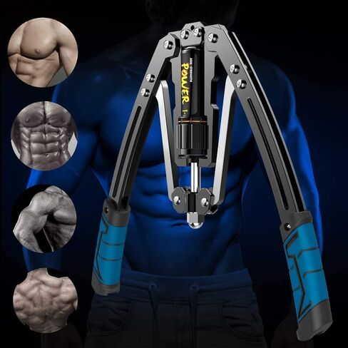 BESTHLS آلة تويستر للطاقة الهيدروليكية للجزء العلوي من الجسم - قوة هيدروليكية قابلة للتعديل 22-440 رطلاً لموسع الصدر المنزلي، معدات اللياقة البدنية لتدريب عضلات الكتف، تقوية تمرين الذراع المعزز in Kuwait