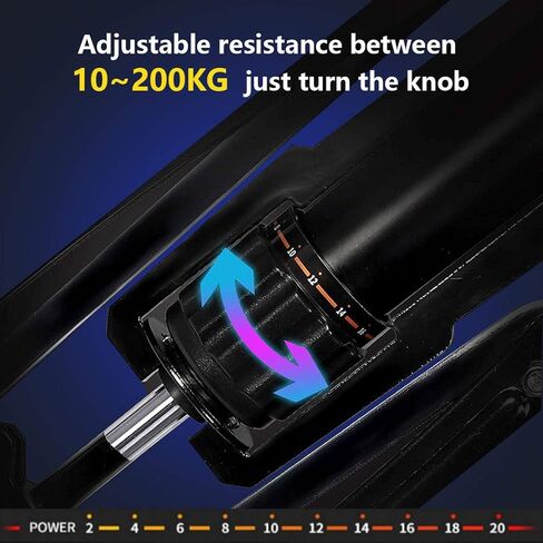 BESTHLS آلة تويستر للطاقة الهيدروليكية للجزء العلوي من الجسم - قوة هيدروليكية قابلة للتعديل 22-440 رطلاً لموسع الصدر المنزلي، معدات اللياقة البدنية لتدريب عضلات الكتف، تقوية تمرين الذراع المعزز in Kuwait