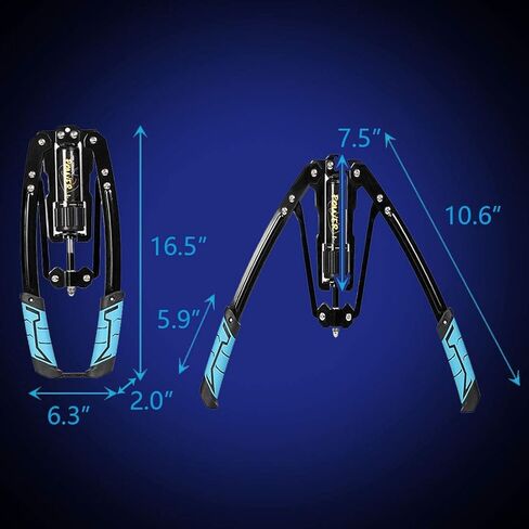 BESTHLS آلة تويستر للطاقة الهيدروليكية للجزء العلوي من الجسم - قوة هيدروليكية قابلة للتعديل 22-440 رطلاً لموسع الصدر المنزلي، معدات اللياقة البدنية لتدريب عضلات الكتف، تقوية تمرين الذراع المعزز in Kuwait