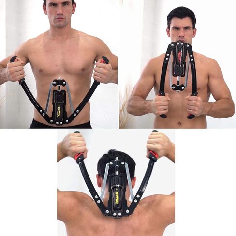 BESTHLS آلة تويستر للطاقة الهيدروليكية للجزء العلوي من الجسم - قوة هيدروليكية قابلة للتعديل 22-440 رطلاً لموسع الصدر المنزلي، معدات اللياقة البدنية لتدريب عضلات الكتف، تقوية تمرين الذراع المعزز in Kuwait