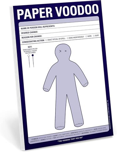 Knock Knock Paper Voodoo Note Pad, 6 x 9-inches in Saudi Arabia