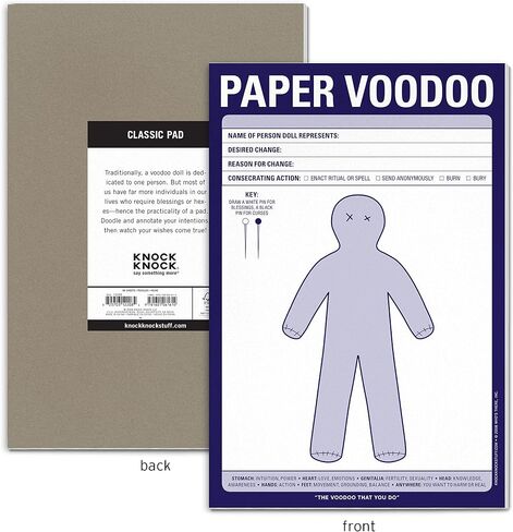 Knock Knock Paper Voodoo Note Pad, 6 x 9-inches in Saudi Arabia