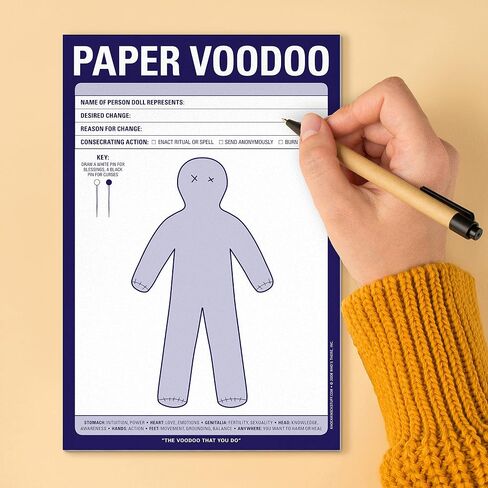 Knock Knock Paper Voodoo Note Pad, 6 x 9-inches in Saudi Arabia