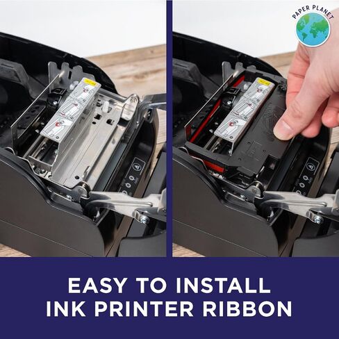 Red and Black Ink Printer Ribbons for Toast TKP300 Kitchen Printer by Paper Planet | Compatible with TKP300 SNBC BTP-M300 | 12 Ink Ribbons in Saudi Arabia