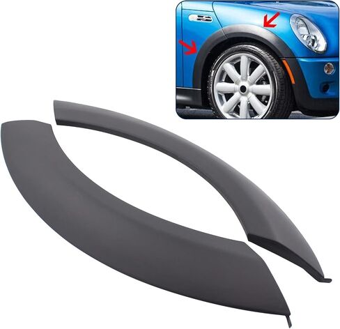 XtremeAmazing 4Pcs Front Wheel Arch Fender Flares Hood Trim for Cooper S R50 R52 R53 2002-2008 in Saudi Arabia
