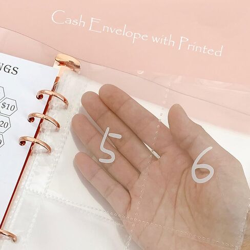 غلاف تحدي توفير المال 100 ظرف، مجلد تحدي توفير المال للأظرف النقدية، مجلد تحدي توفير المال على ظرف لتوفير 5,050 دولارًا أمريكيًا، غلاف وردي مقاس A5 in Kuwait