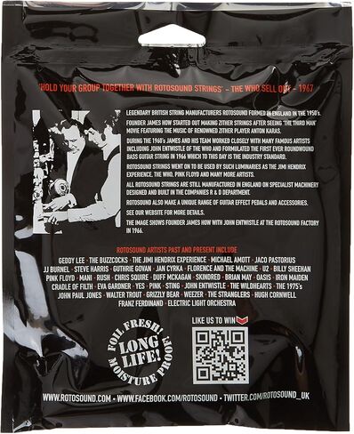 Rotosound RS77M Monel Flatwound Bass Guitar Strings (40 50 75 90) in Saudi Arabia