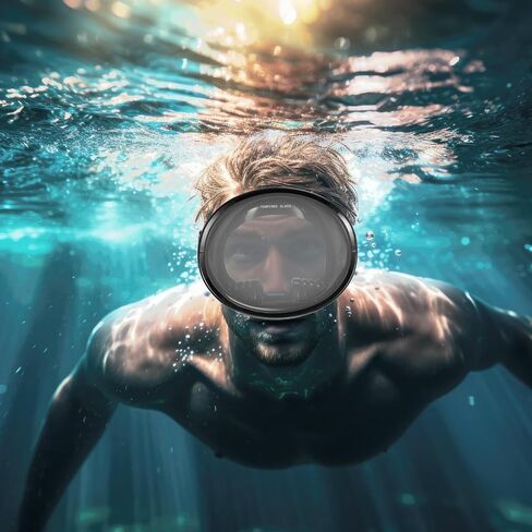 Weewooday 2 جهاز كمبيوتر شخصى شكل بيضاوي قناع الغوص Spearfishing الحرة قناع الغوص الغوص نظارات خفف من الزجاج عدسة الغوص نظارات الغوص البيضاوي عدسة واحدة قناع السباحة للبالغين in Saudi Arabia