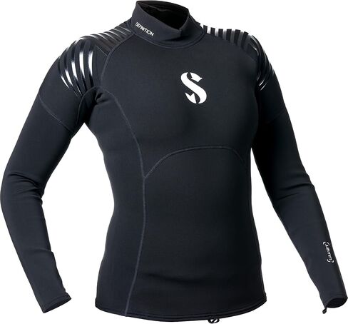 SCUBAPRO Women's Definition Top, Long Sleeve Wetsuit, 1mm (XL, Black) in Saudi Arabia