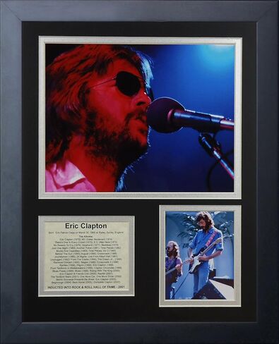 Legends Never Die "Eric Clapton Framed Photo Collage, 11 x 14-Inch, (16130U) in Saudi Arabia