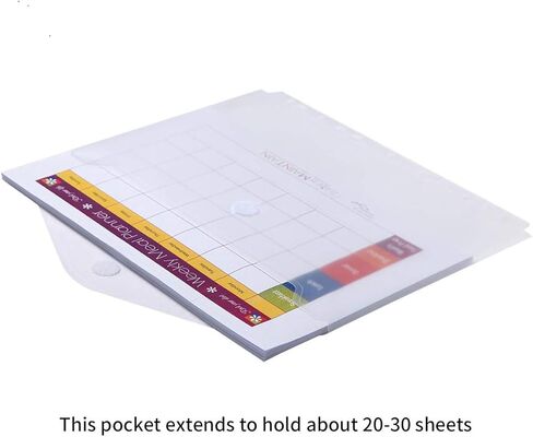 جيوب LaOficina ذات 11 فتحة من البوليستر الشفاف مع حجم حرف إغلاق بخطاف وحلقة، 10 في كل عبوة in Kuwait