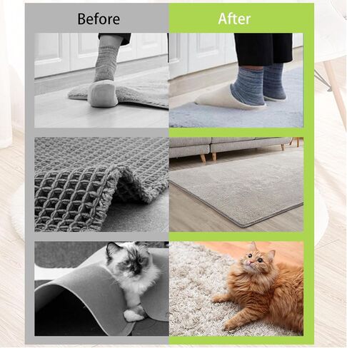 12 قطعة شريط قابض للسجاد للأرضيات الصلبة، مقابض زوايا وسادة السجاد غير قابلة للانزلاق، ملصقات سجاد على شكل قلب لسجاد المنطقة، شرائط لاصقة مزدوجة الجانب للسجاد تناسب أرضية البلاط الصلب، أسود in Kuwait