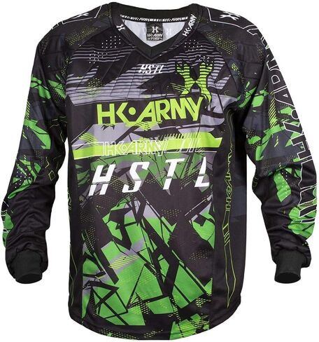 HK Army HSTL Line Padded Paintball Jersey - Slime - Youth in Saudi Arabia