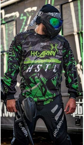HK Army HSTL Line Padded Paintball Jersey - Slime - Youth in Saudi Arabia