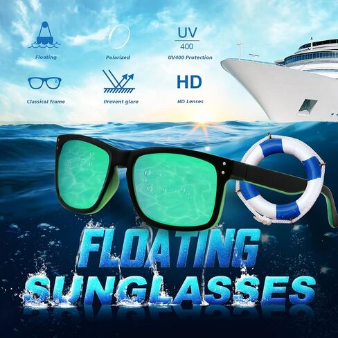 Floating Sunglasses, Polarized Sunglasses for Men Women, Anti-Seawater Coating Sunglasses For Sea Fishing, Surfing in Saudi Arabia