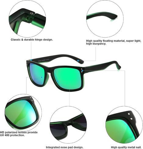 Floating Sunglasses, Polarized Sunglasses for Men Women, Anti-Seawater Coating Sunglasses For Sea Fishing, Surfing in Saudi Arabia