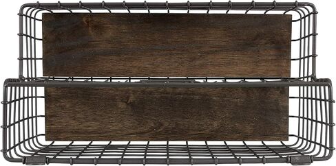 Spectrum Diversified Vintage File & Letter Holder Modern Farmhouse Décor, Rustic Chic Mail, Wall-Mounted Office Organizer, Small, Black in Saudi Arabia