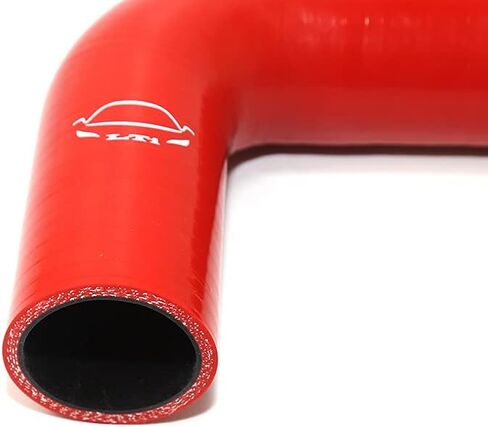 LTI Universal 4-Ply عززت عالية الأداء 1.5 "ID 90 درجة الكوع سيليكون خرطوم مقرنة 38 مم (1.5" أحمر) in Saudi Arabia