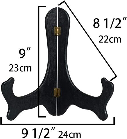 Art Living Black 5 Inch Wood-Like Easels Plate Stand Holder Display Stands Picture Frame Stand-Set of 4 in Kuwait