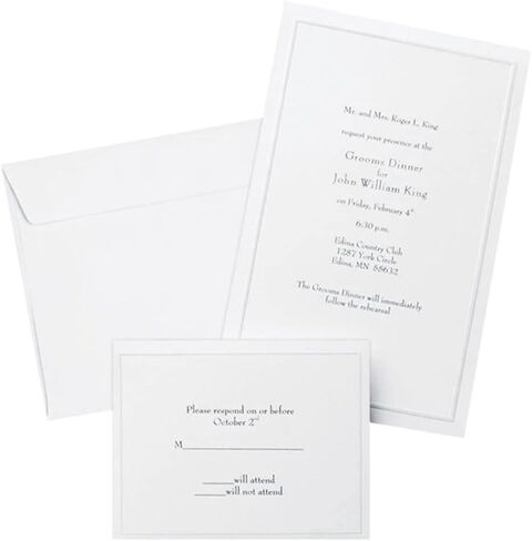 Gartner Studios 61007 Invitation Kit, Ivory in Saudi Arabia