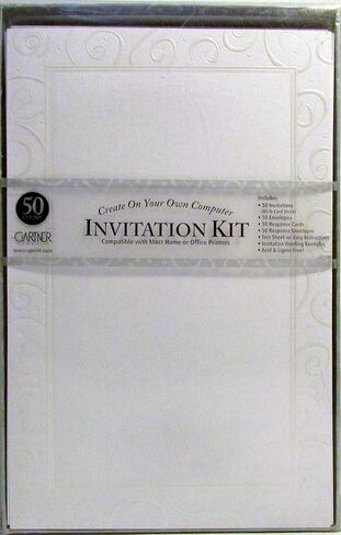 Gartner Studios 61007 Invitation Kit, Ivory in Saudi Arabia