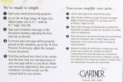 Gartner Studios 61007 Invitation Kit, Ivory in Saudi Arabia