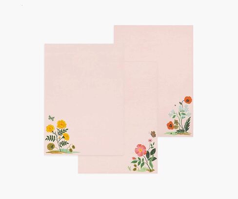 RIFLE PAPER CO. Botanical Social Stationery Set, Our Social Stationery Sets Include 12 Cover-Weight Flat Notes, Each with a Three-Count of Four Different Designs, Inside Matching Envelopes in Saudi Arabia